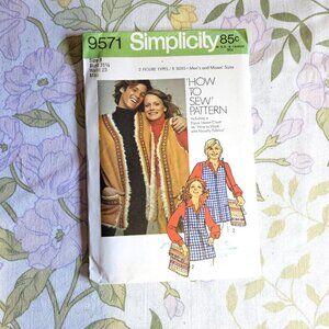 Vintage 70s Sewing Pattern UNCUT Simplicity 9571 Size 8